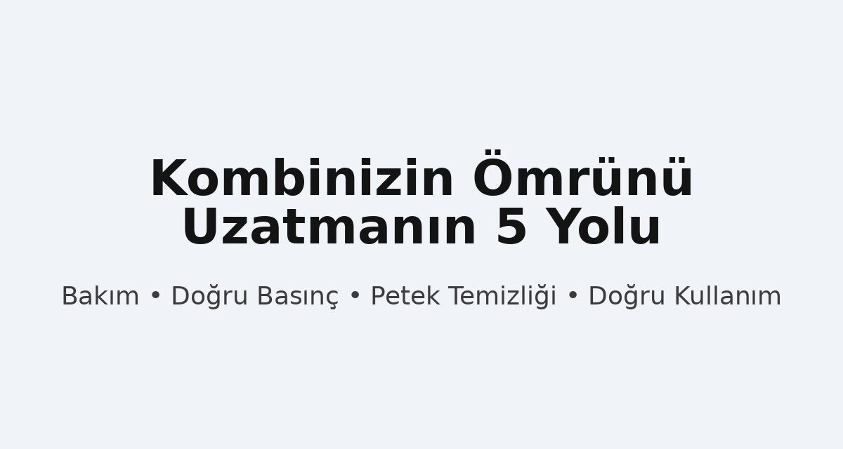 Kombinizin Ömrünü Uzatmanın 5 Yolu